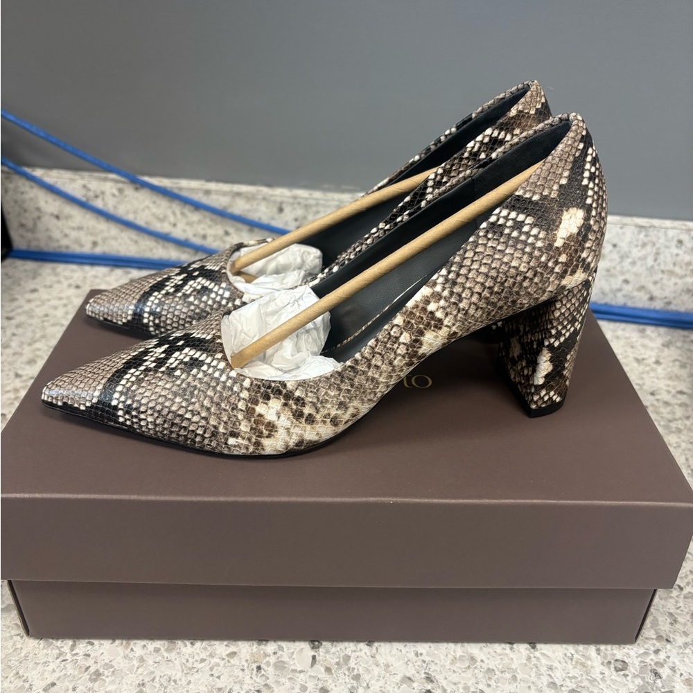 Franco Sarto Snakeskin Heels